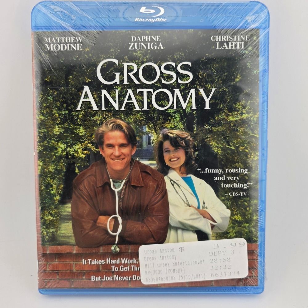 Mill Creek Gross Anatomy‎ Blu-ray Movie Matthew Modine Daphne Zuniga Blue NEW